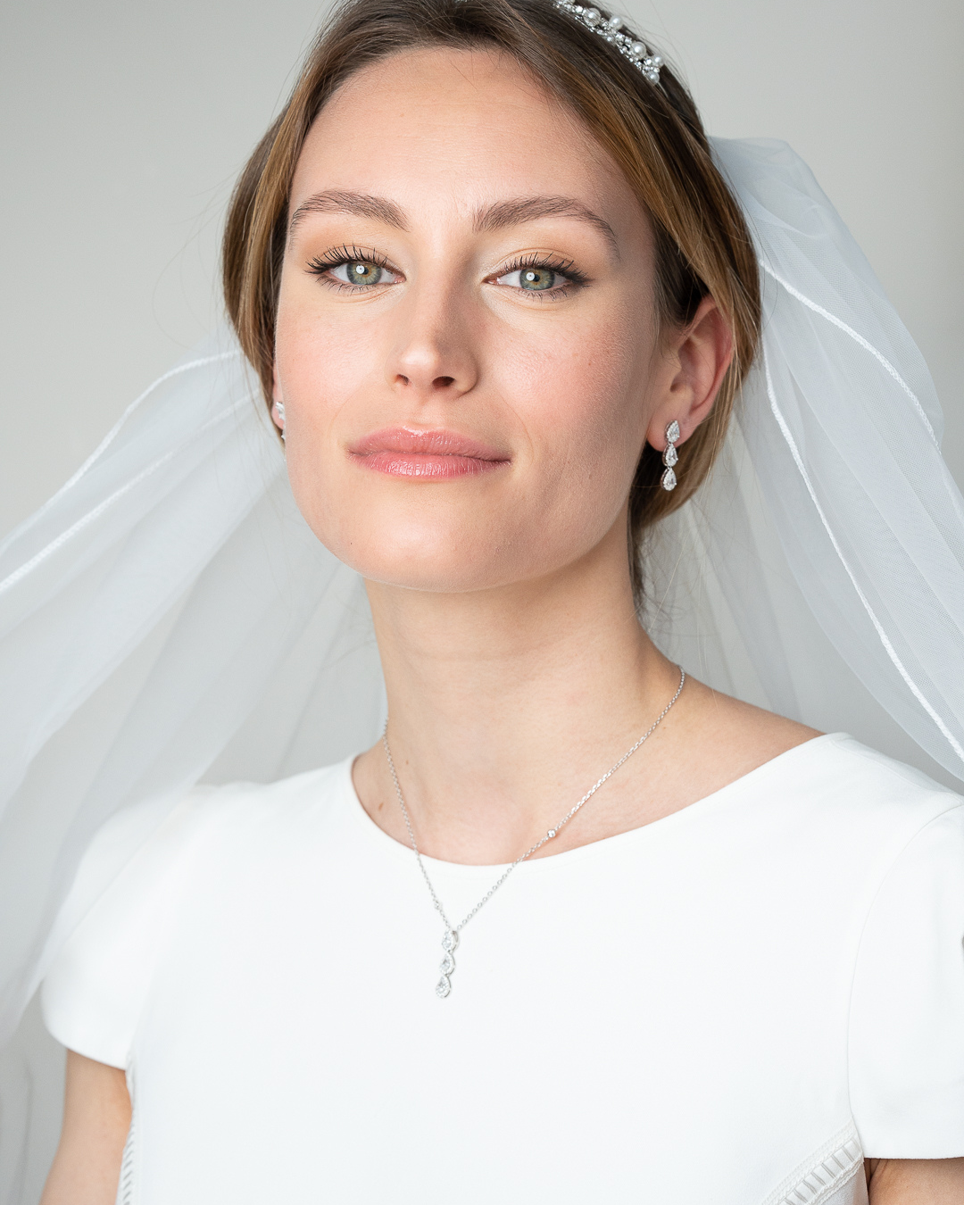 Boucles d'oreilles trois poires Infini - ROSE