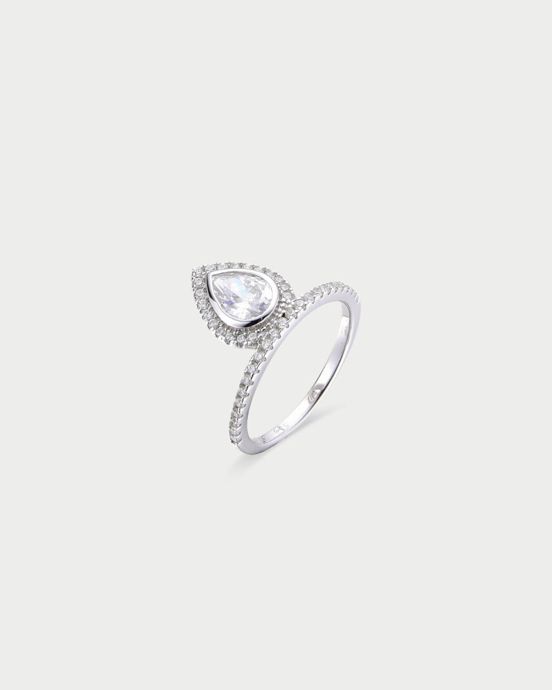 Bague poire Gala - BLANC