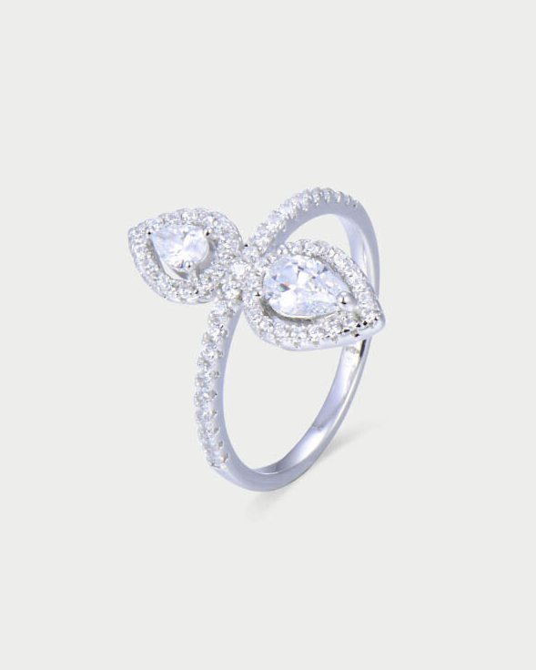 Bague opposite Gala - BLANC