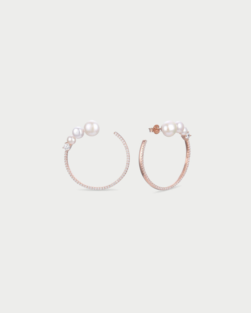 Créoles Perle - ROSE