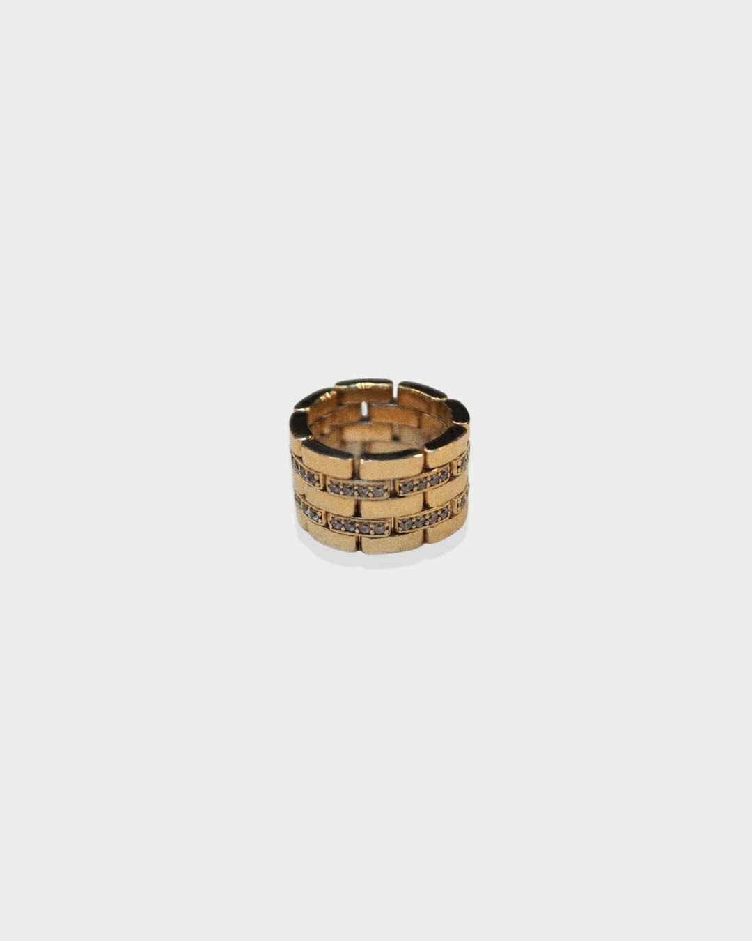 Bague maillons Boost - DORÉ