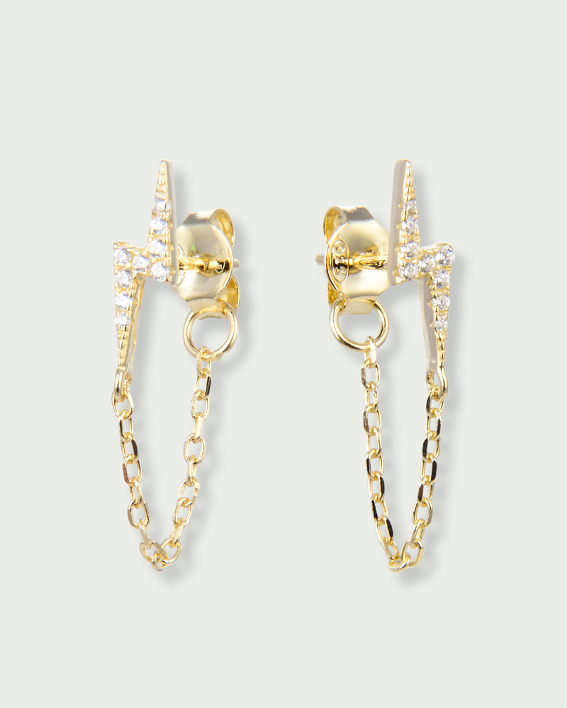 Boucles éclair chaine - DORÉ