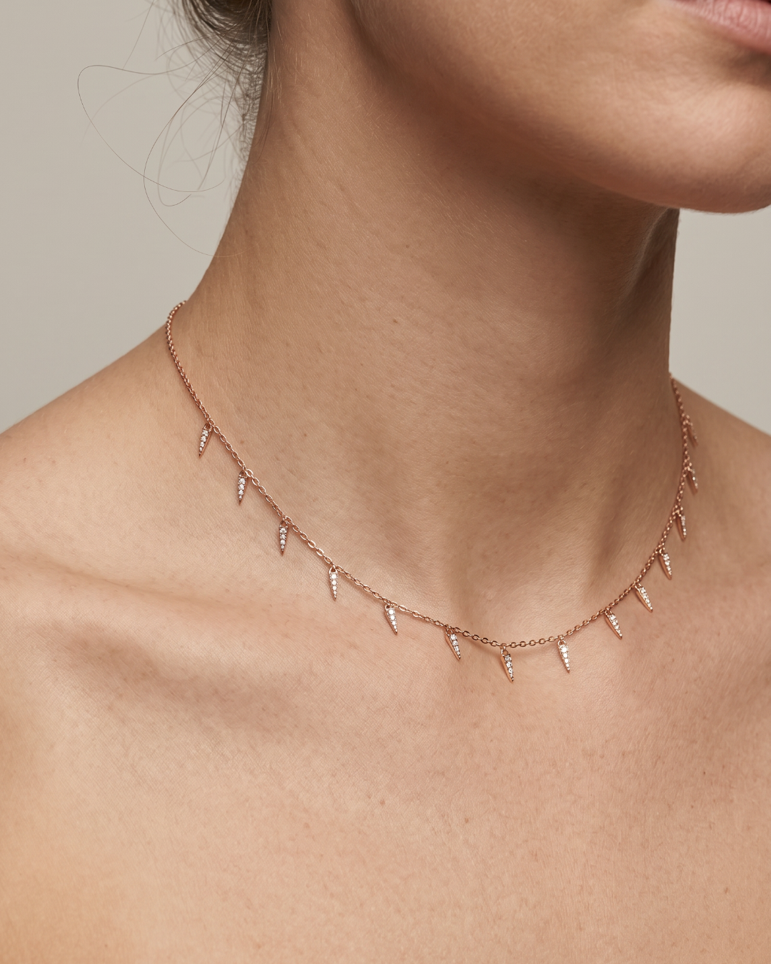 Collier cascade - ROSE