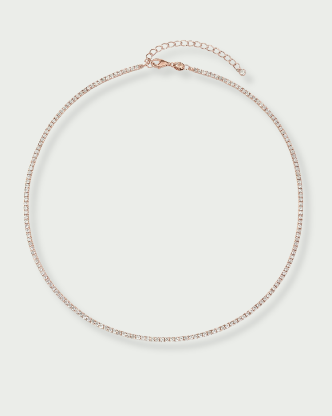 Timeless tennis necklace - PINK 