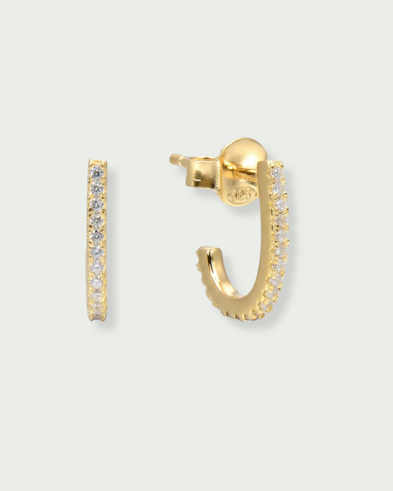 Mini créoles pendantes Intemporel - DORÉ