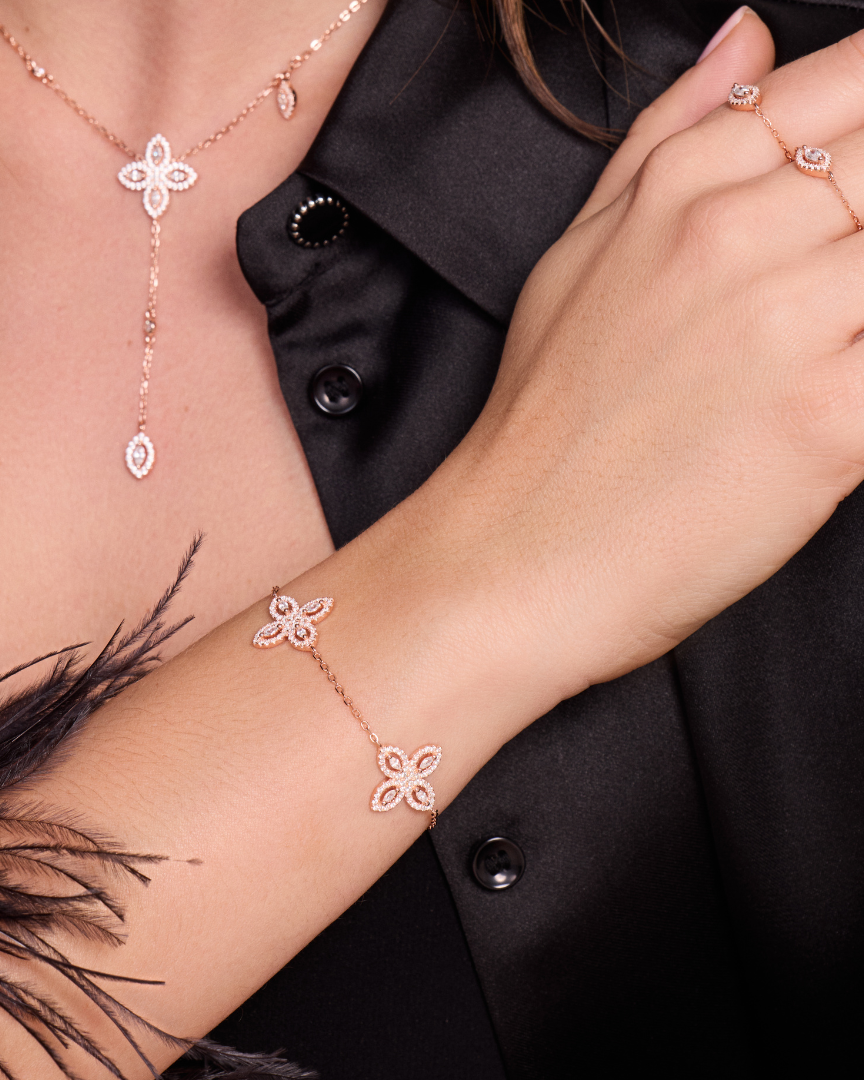 Collier Fleur Éternelle - ROSE