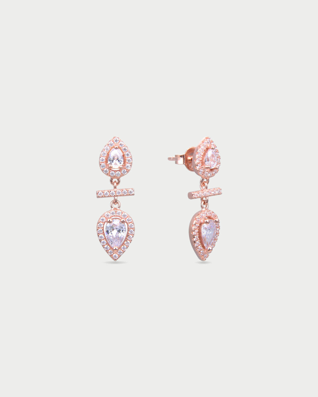 Boucles d’oreilles opposite Infini Poire - ROSE