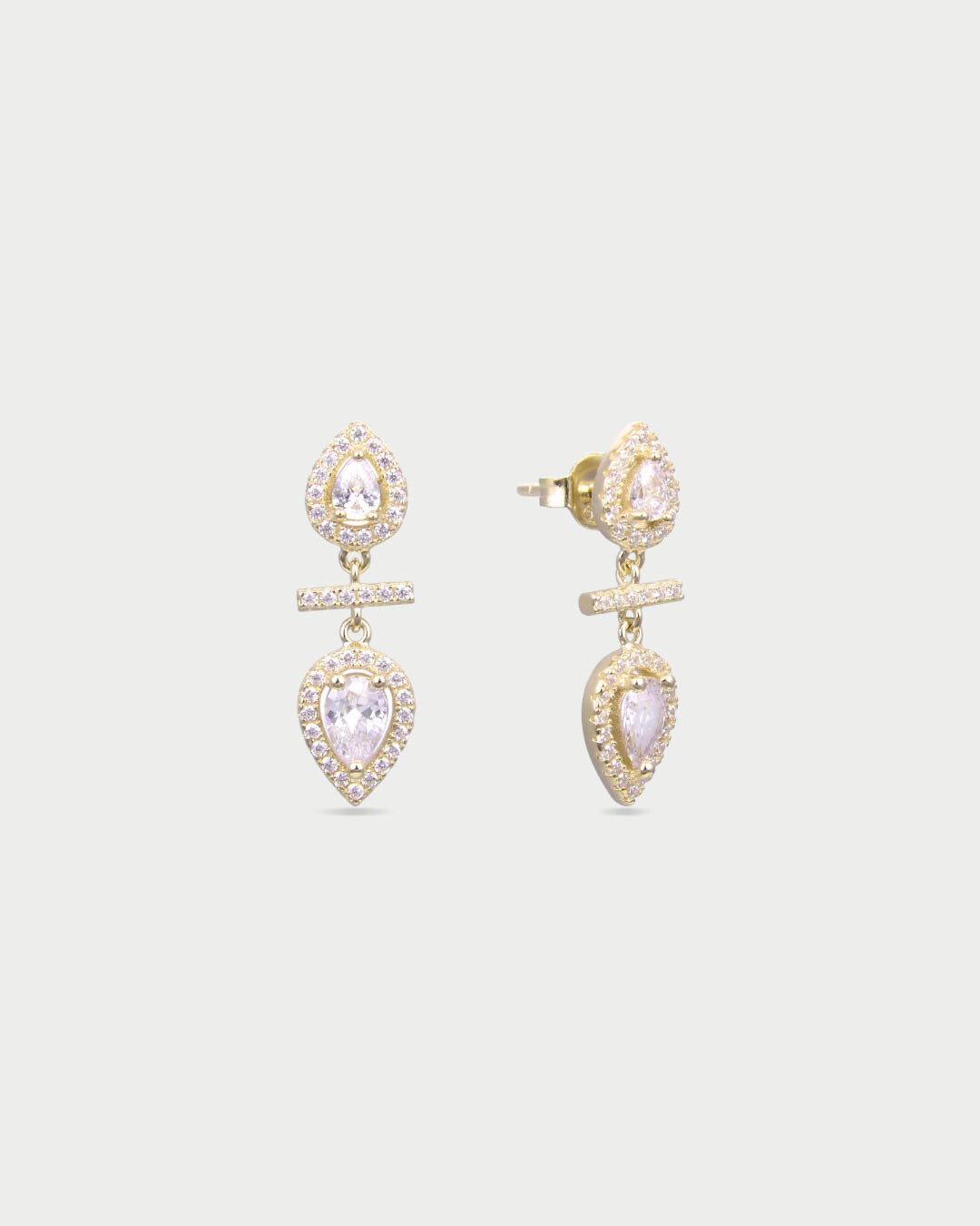Boucles d’oreilles opposite Infini Poire - DORÉ