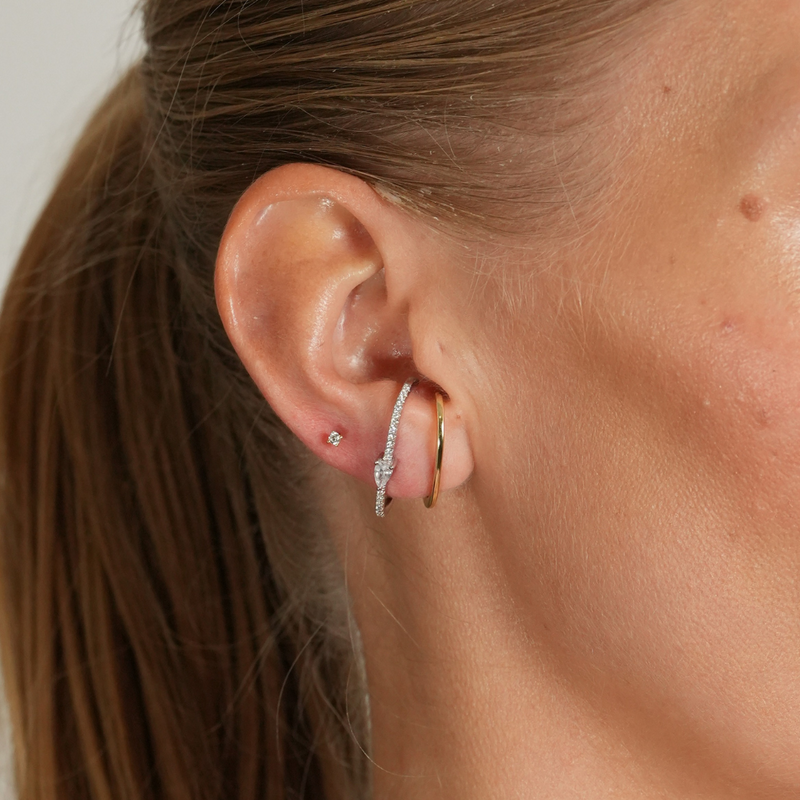 Boucles d'oreilles insertion Boost - DORÉ