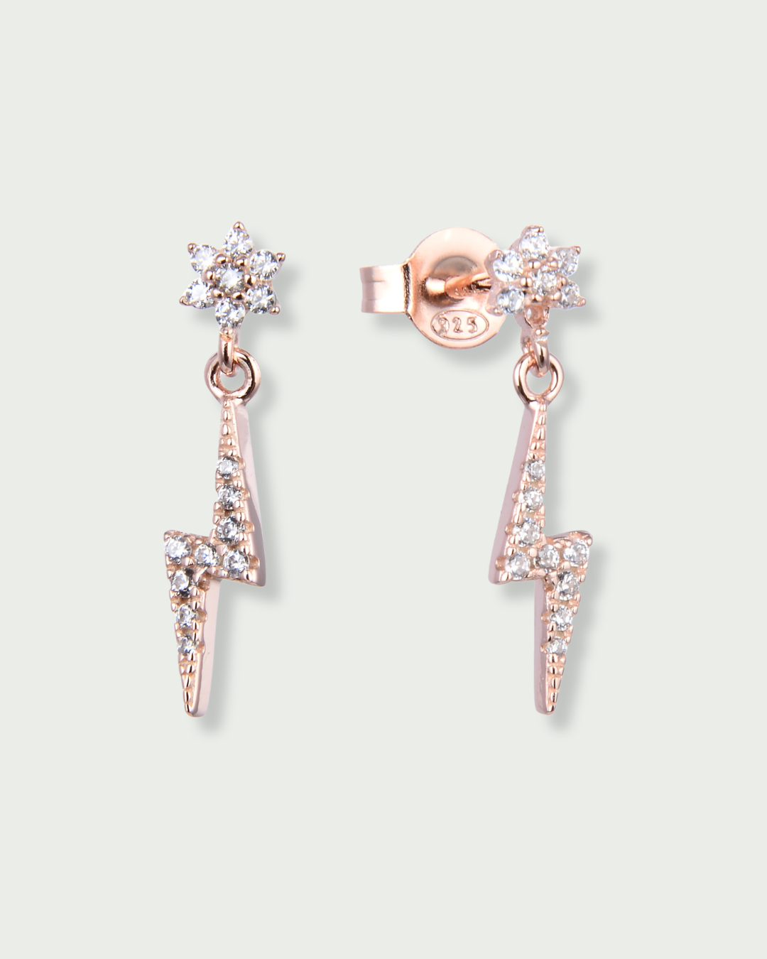 Boucles éclair fleur - ROSE