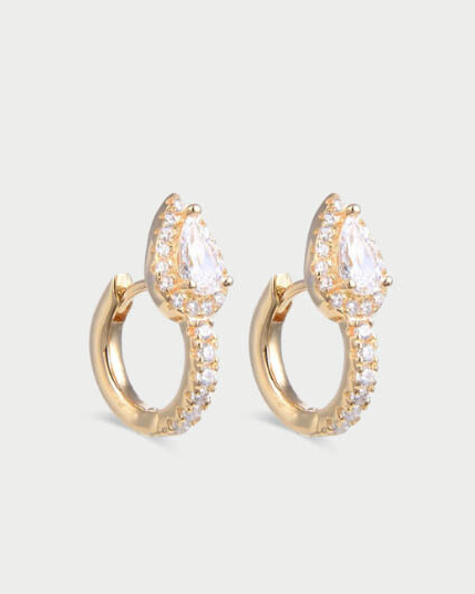 Mini Hoops Infinite Pear - GOLD