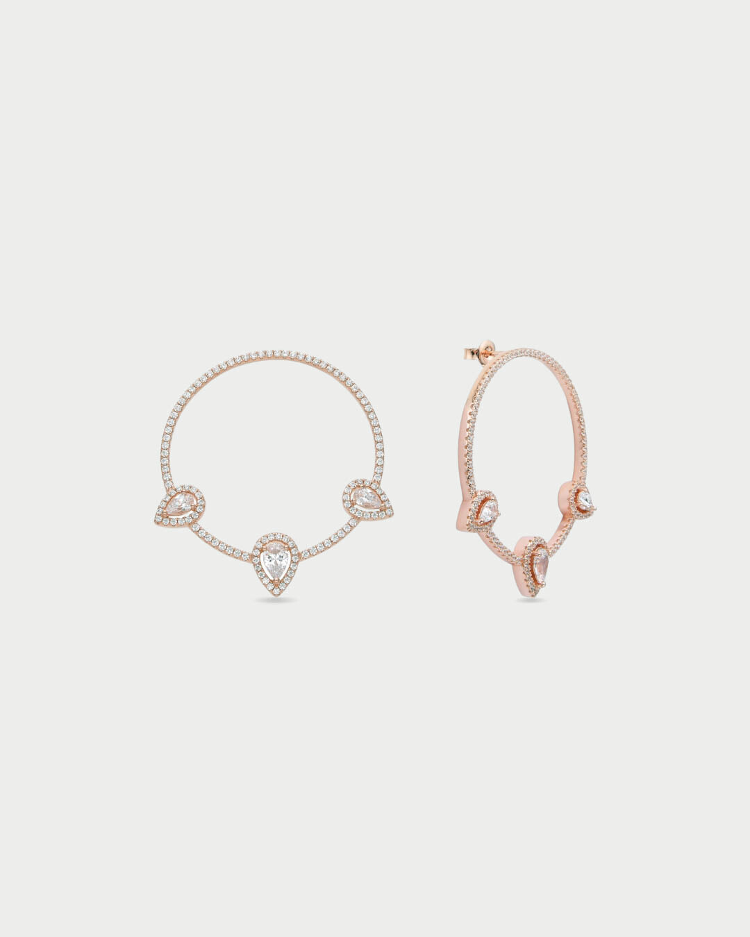 Créoles Trio Infini Poire - ROSE