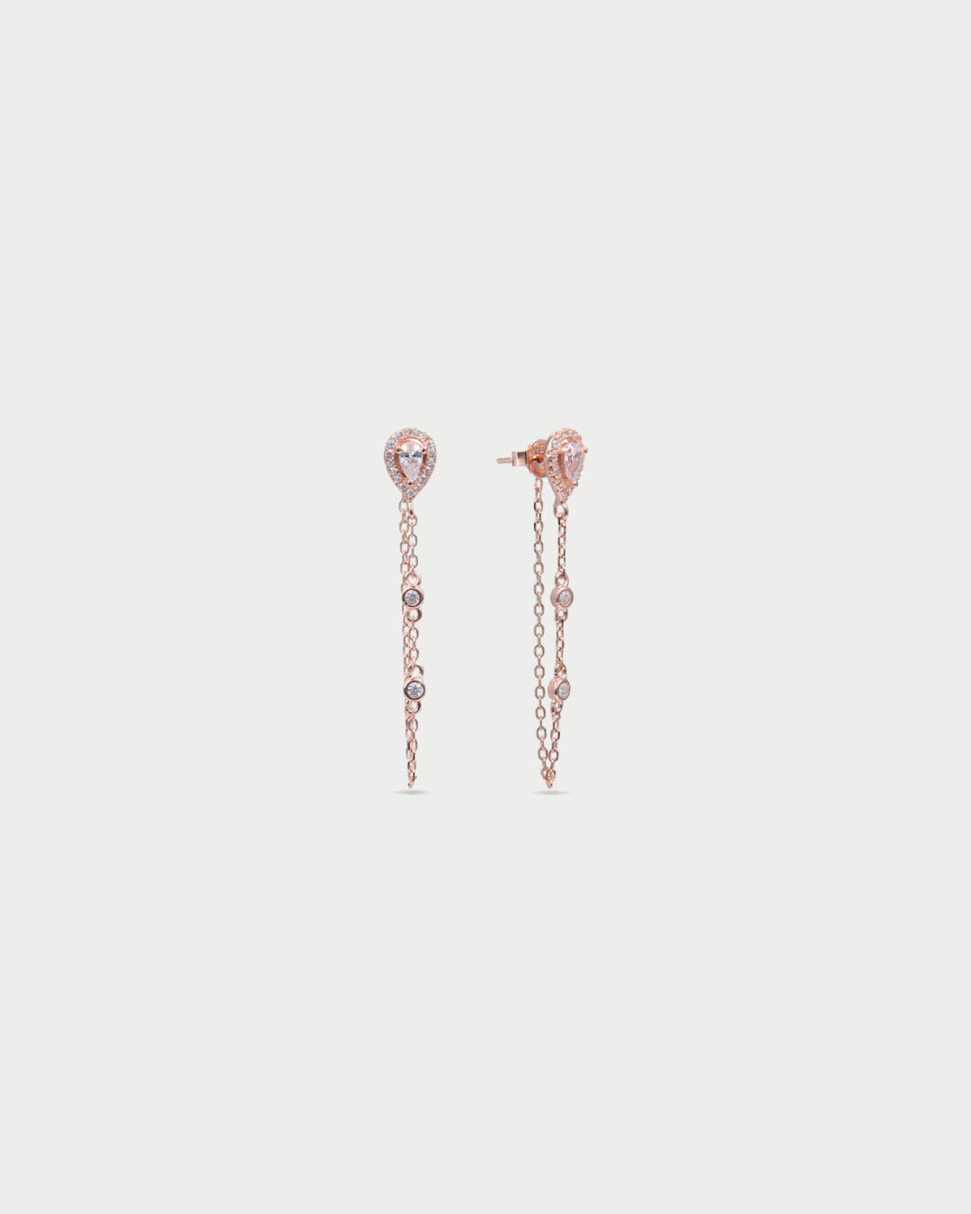 Boucles d'oreilles pur Infini Poire - ROSE
