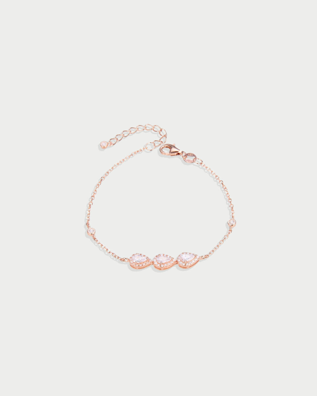 Bracelet trois poires Infini - ROSE
