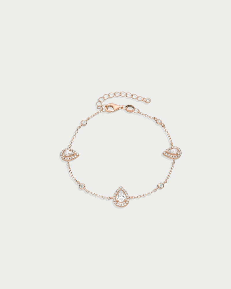 Bracelet Trio Infini Poire - ROSE