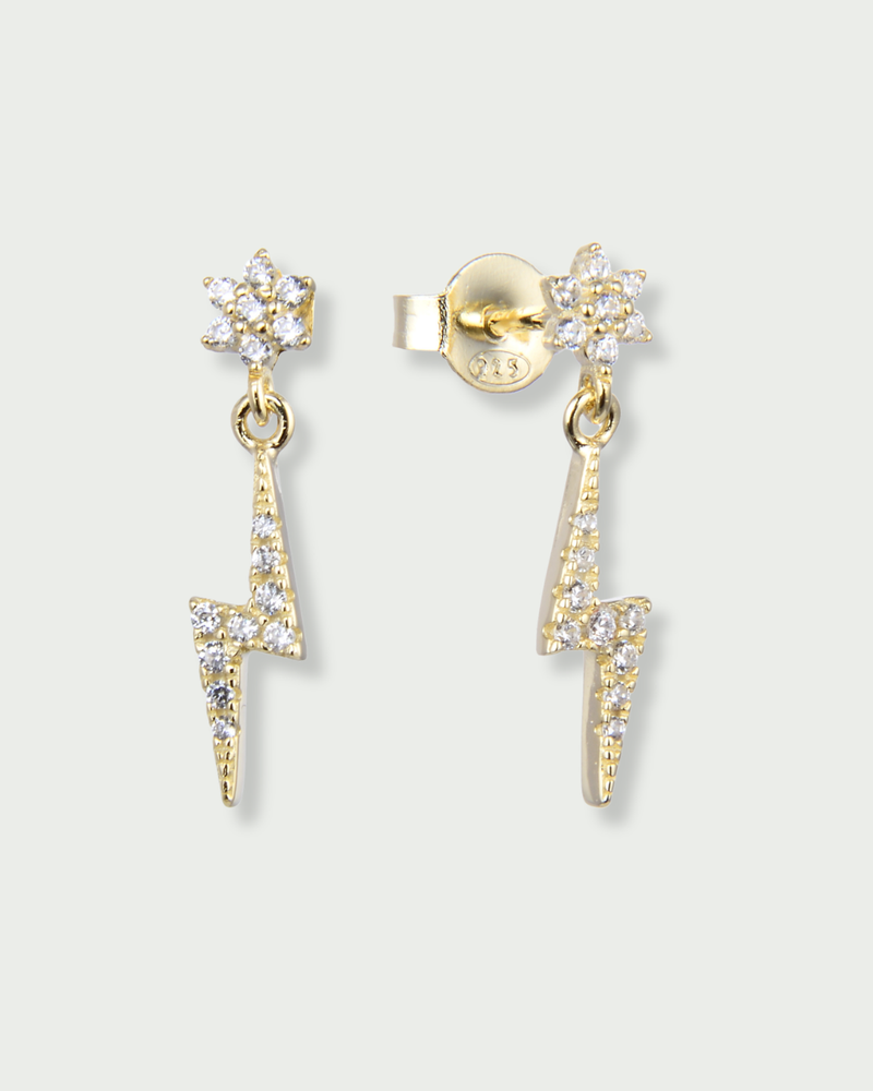 Boucles éclair fleur - DORÉ