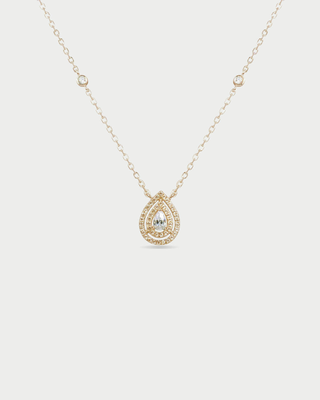 Collier deux rangs Infini Poire - DORÉ