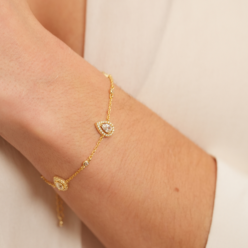 Bracelet Trio Infini Poire - DORÉ