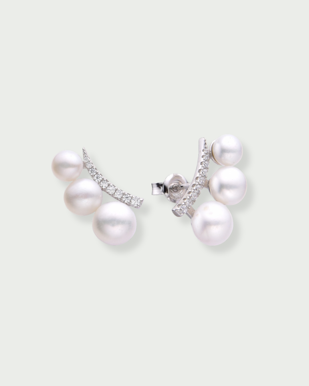 Puces Trio Perle - BLANC