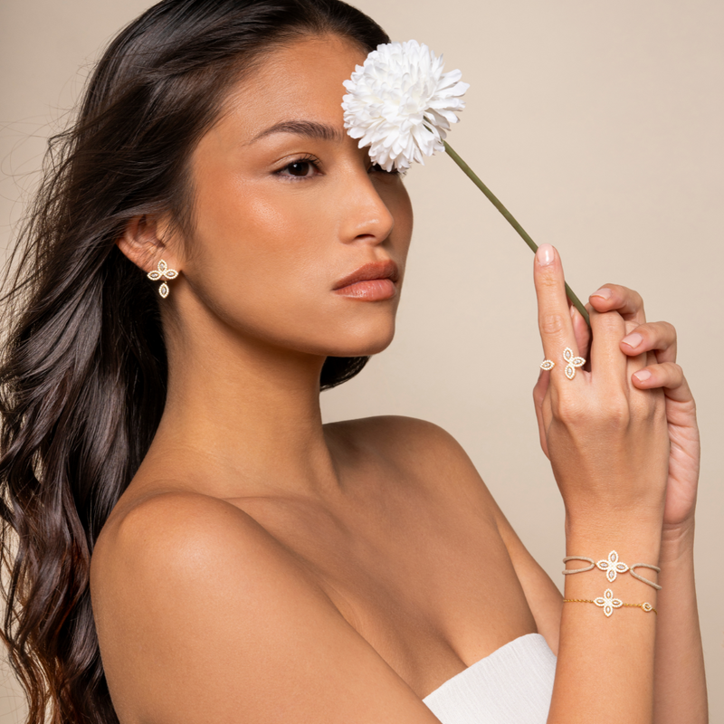 Flower of Life Bracelet - WHITE