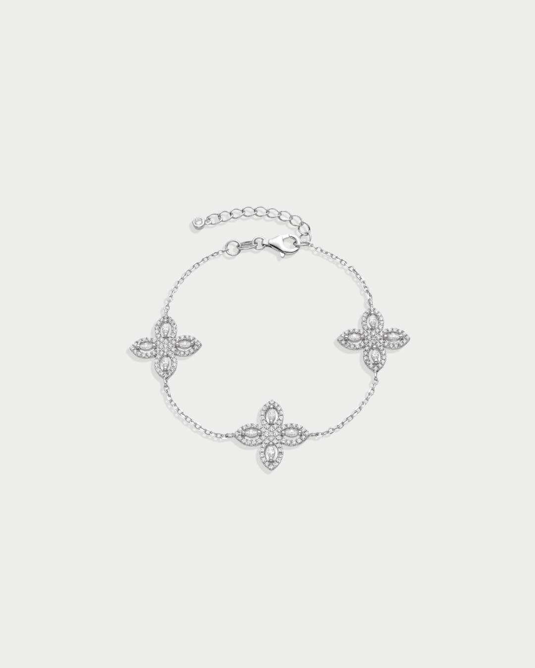 Bracelet Fleur Éternelle - BLANC