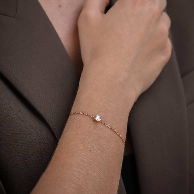 Bracelet chaine intemporel - ROSE