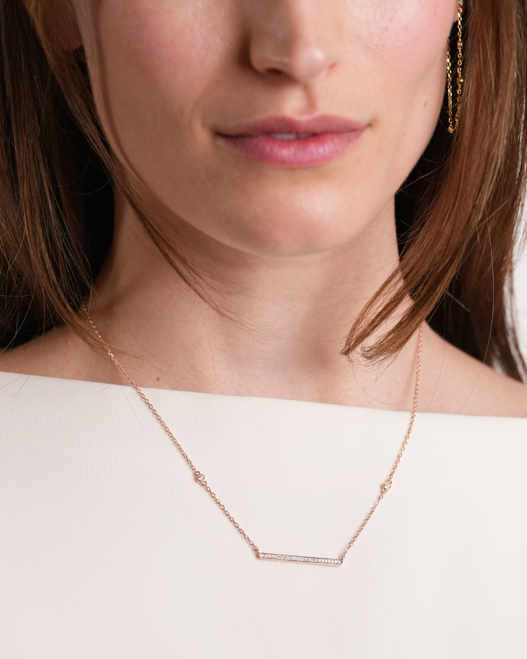 Collier barrette Intemporel - ROSE