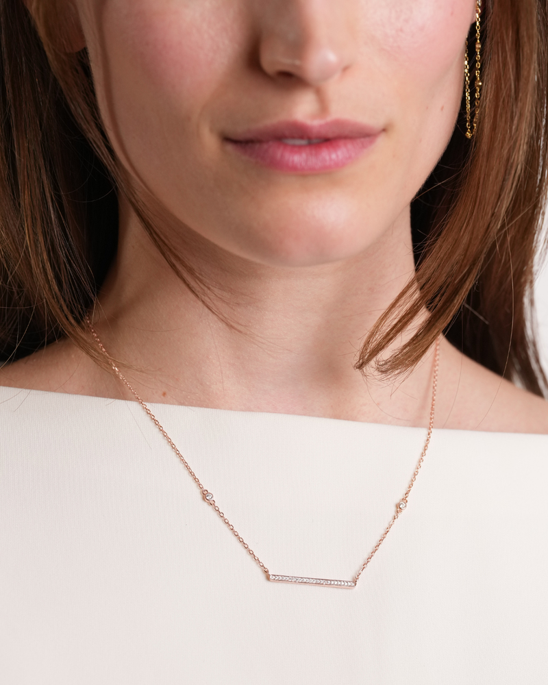 Collier barrette Intemporel - ROSE