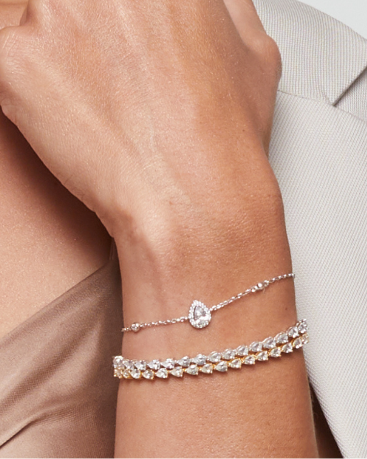 Infinity Pear Bracelet - WHITE