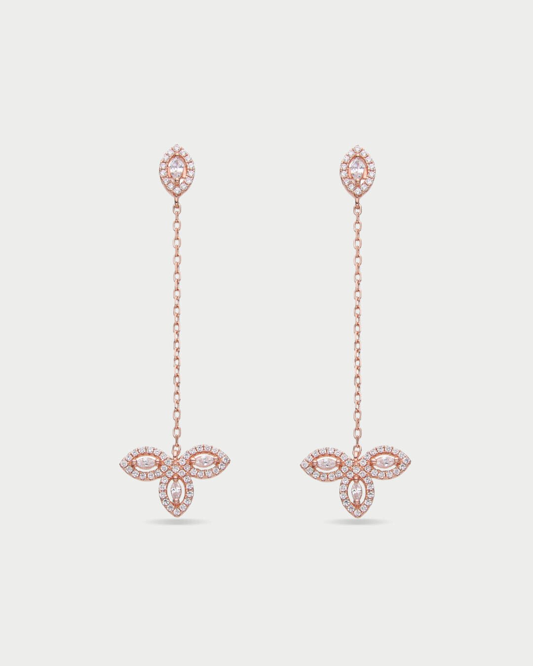 Boucles d’oreilles pendantes Fleur de vie - ROSE