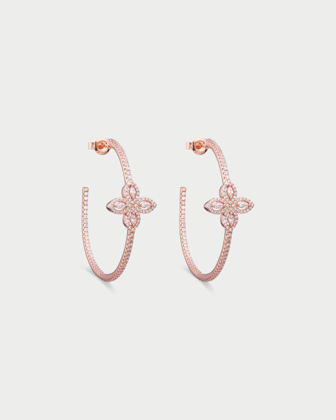 Créoles Fleur de vie - ROSE