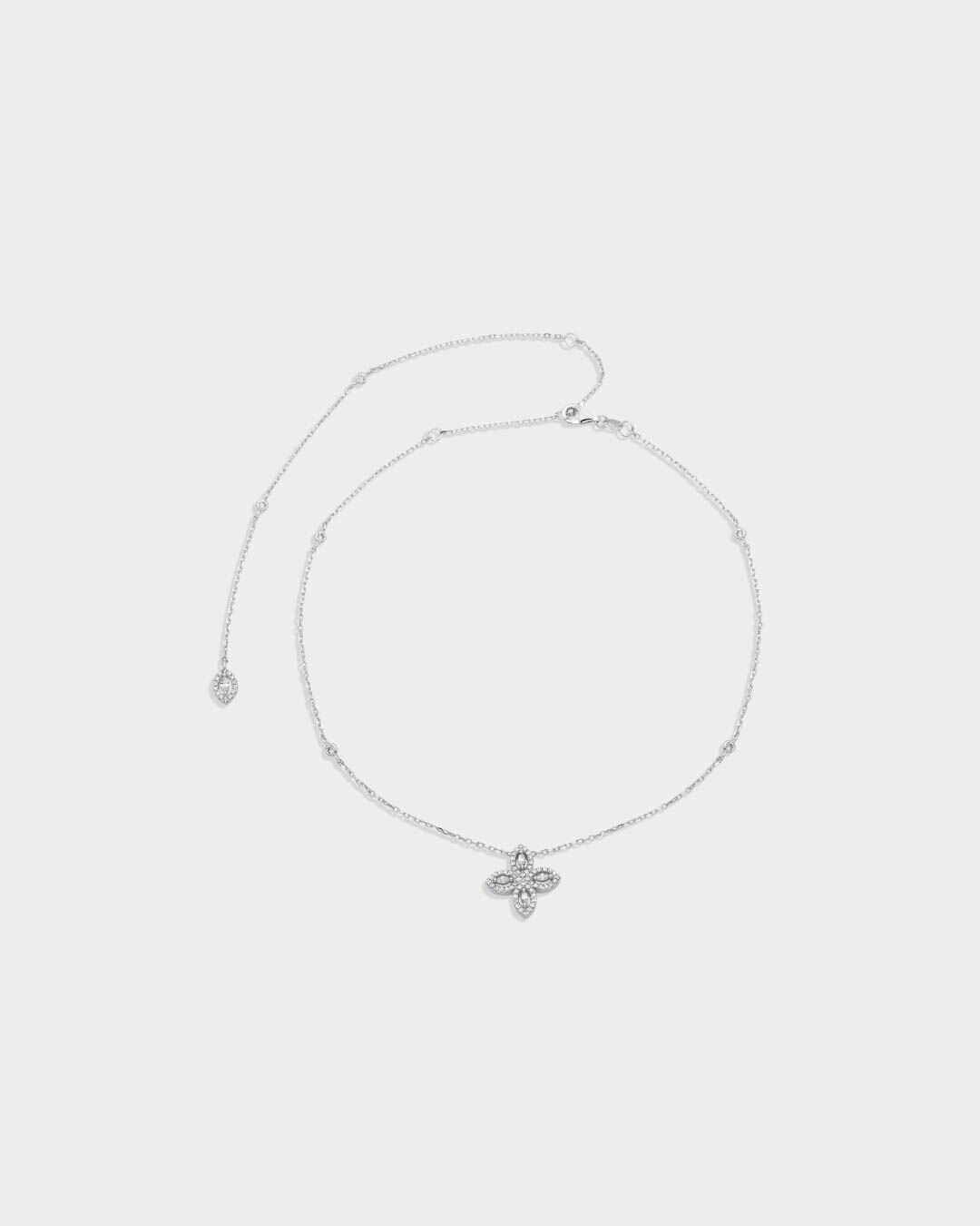 Choker dos nu Fleur de vie - BLANC