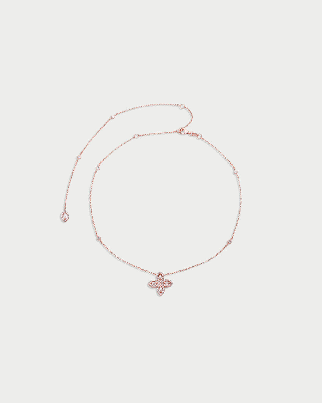 Choker dos nu Fleur de vie - ROSE