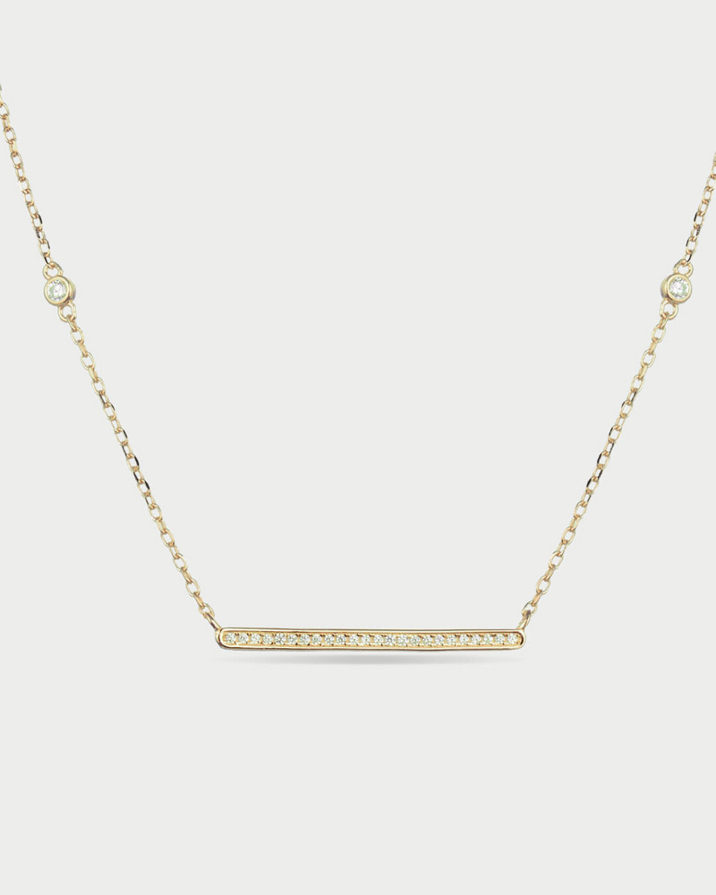 Timeless barrette necklace - GOLD