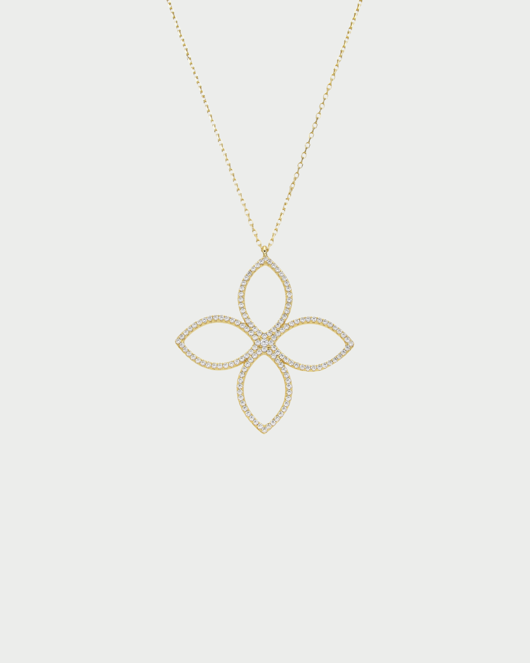 Collier pendant Fleur Éternelle - DORÉ