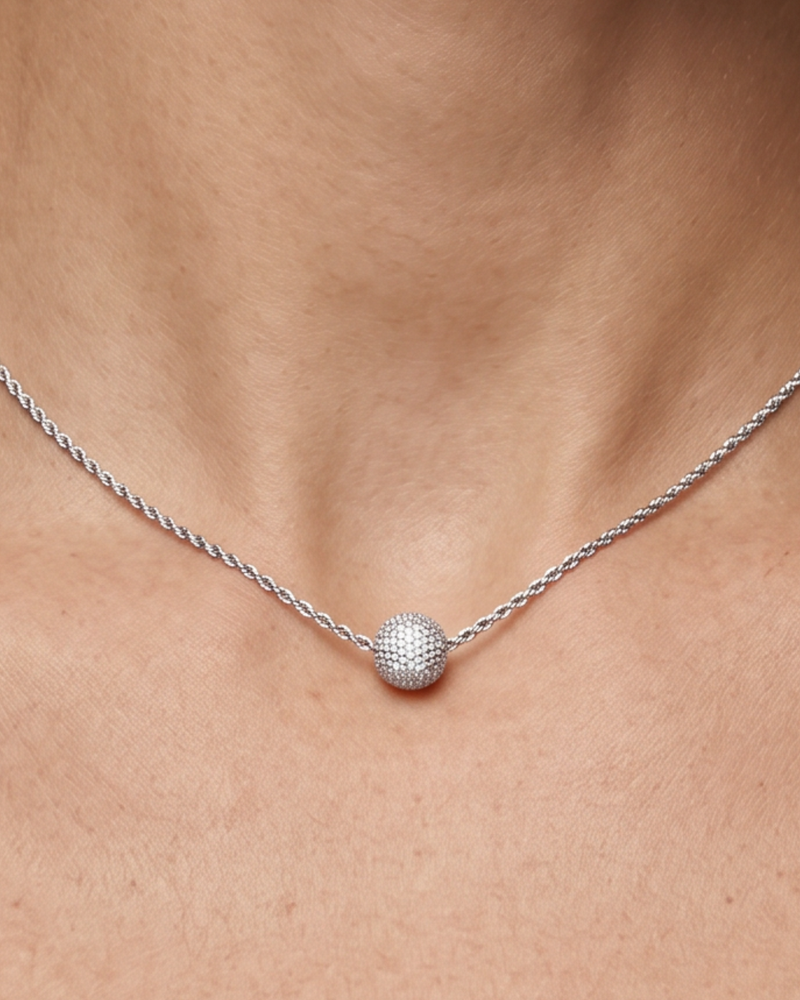 Collier Atlas - BLANC