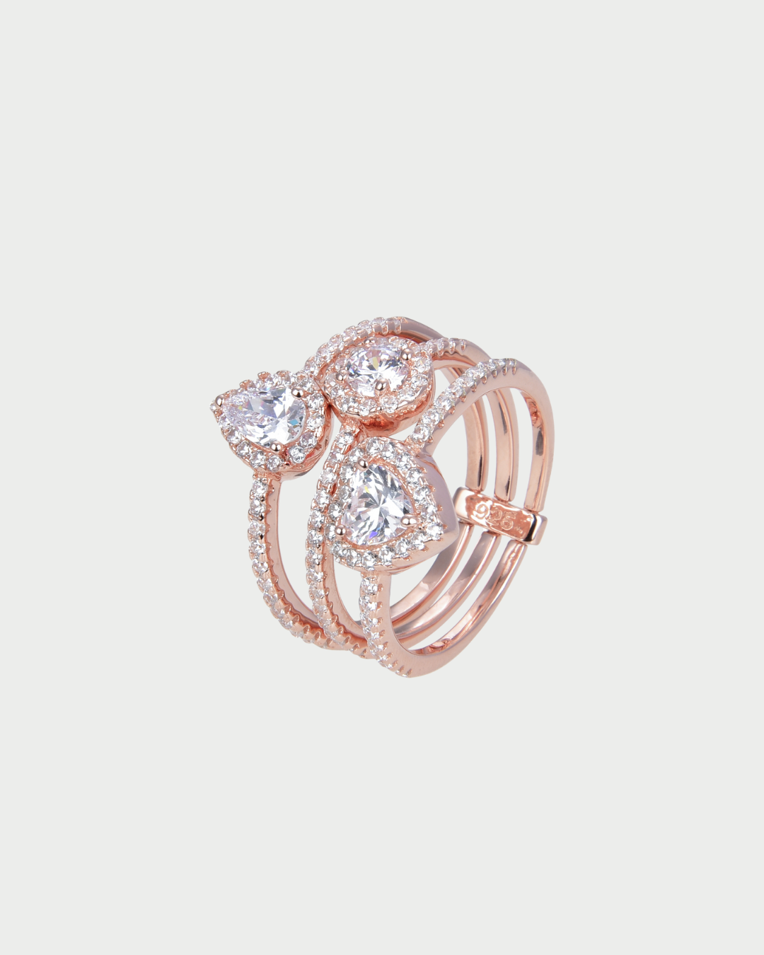 Bague Three Sides - ROSE