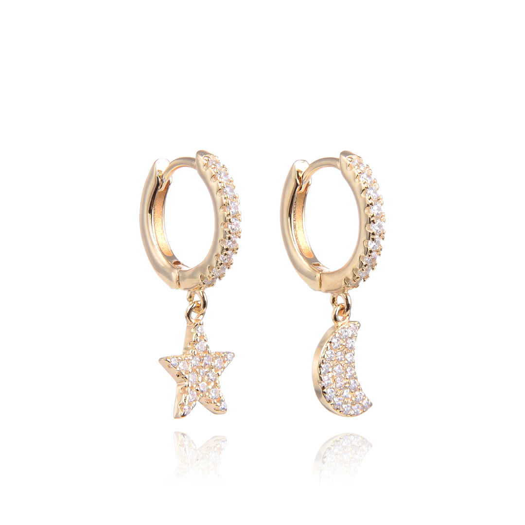 Boucles d'oreilles dormeuses Céleste - DORÉ
