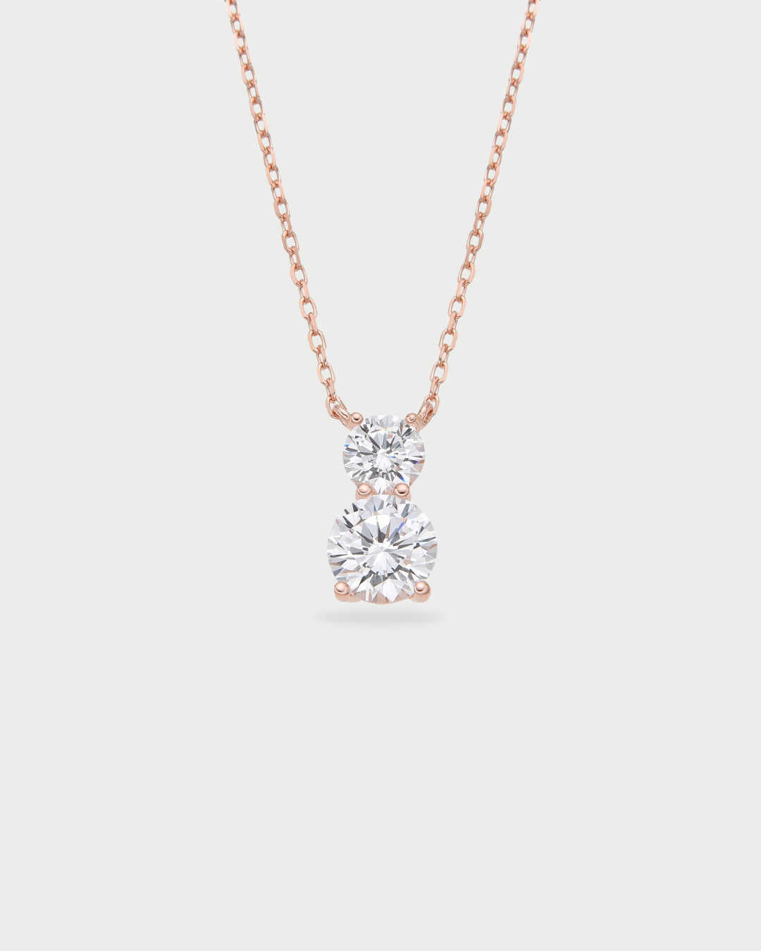 Collier double rond intemporel XL - ROSE