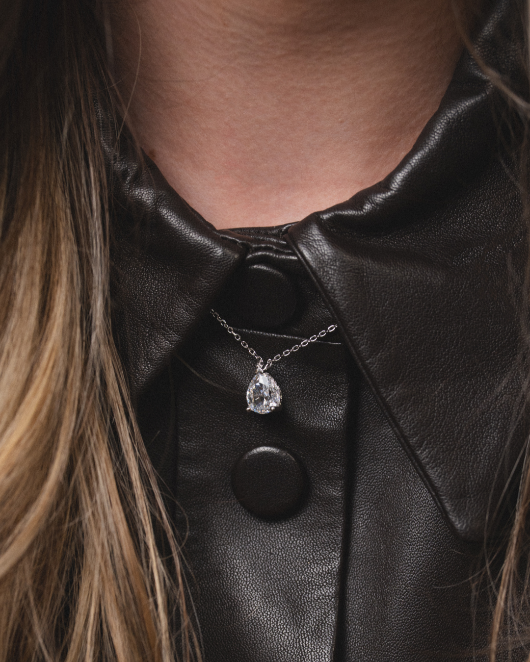 Collier chaîne Éclat XL - BLANC