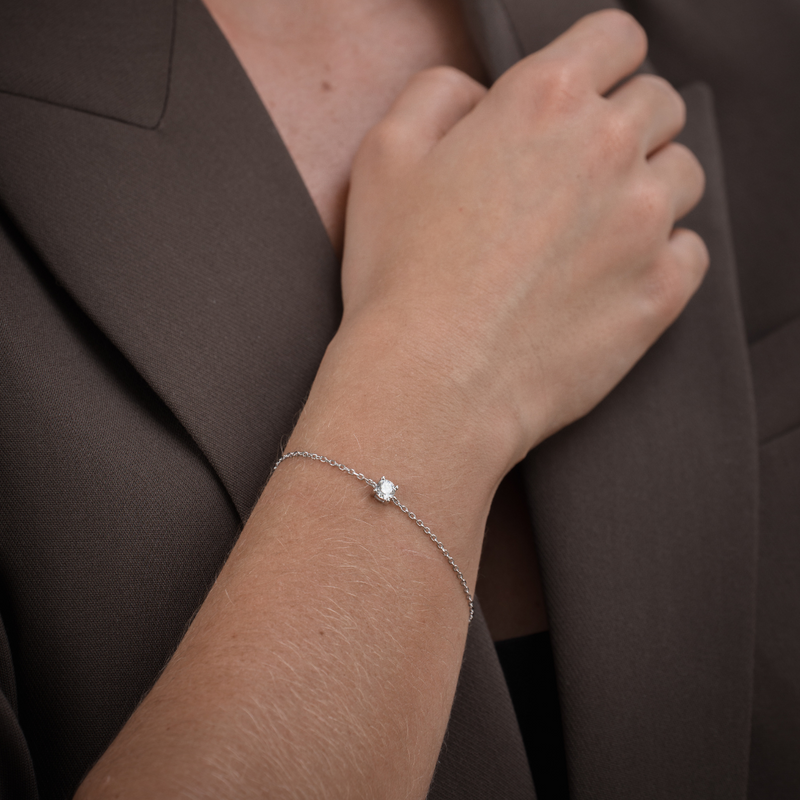 Bracelet chaine intemporel - BLANC