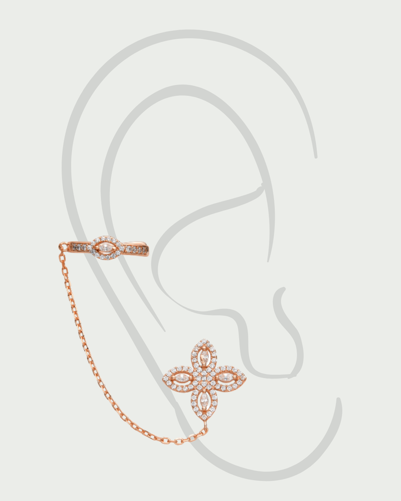 Mono boucle Fleur Éternelle - ROSE