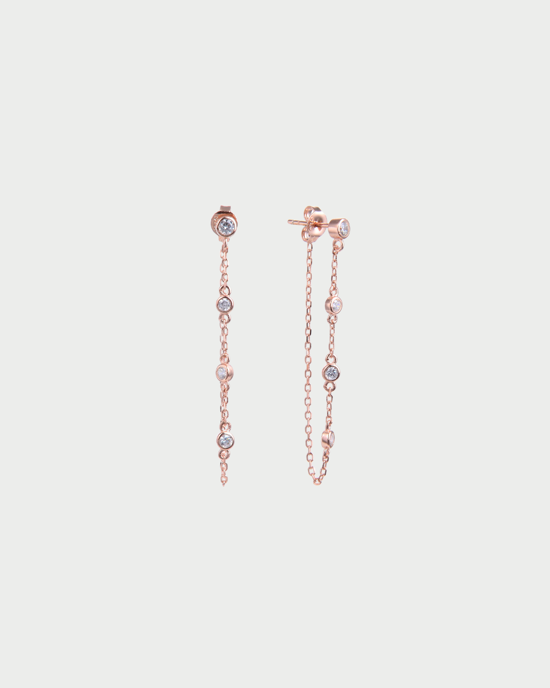 Boucles d'oreilles pur Intemporel - ROSE