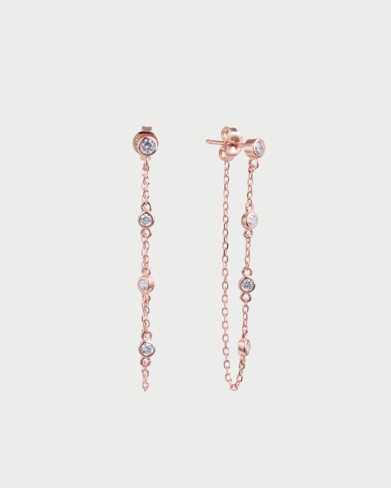 Boucles d'oreilles pur Intemporel - ROSE