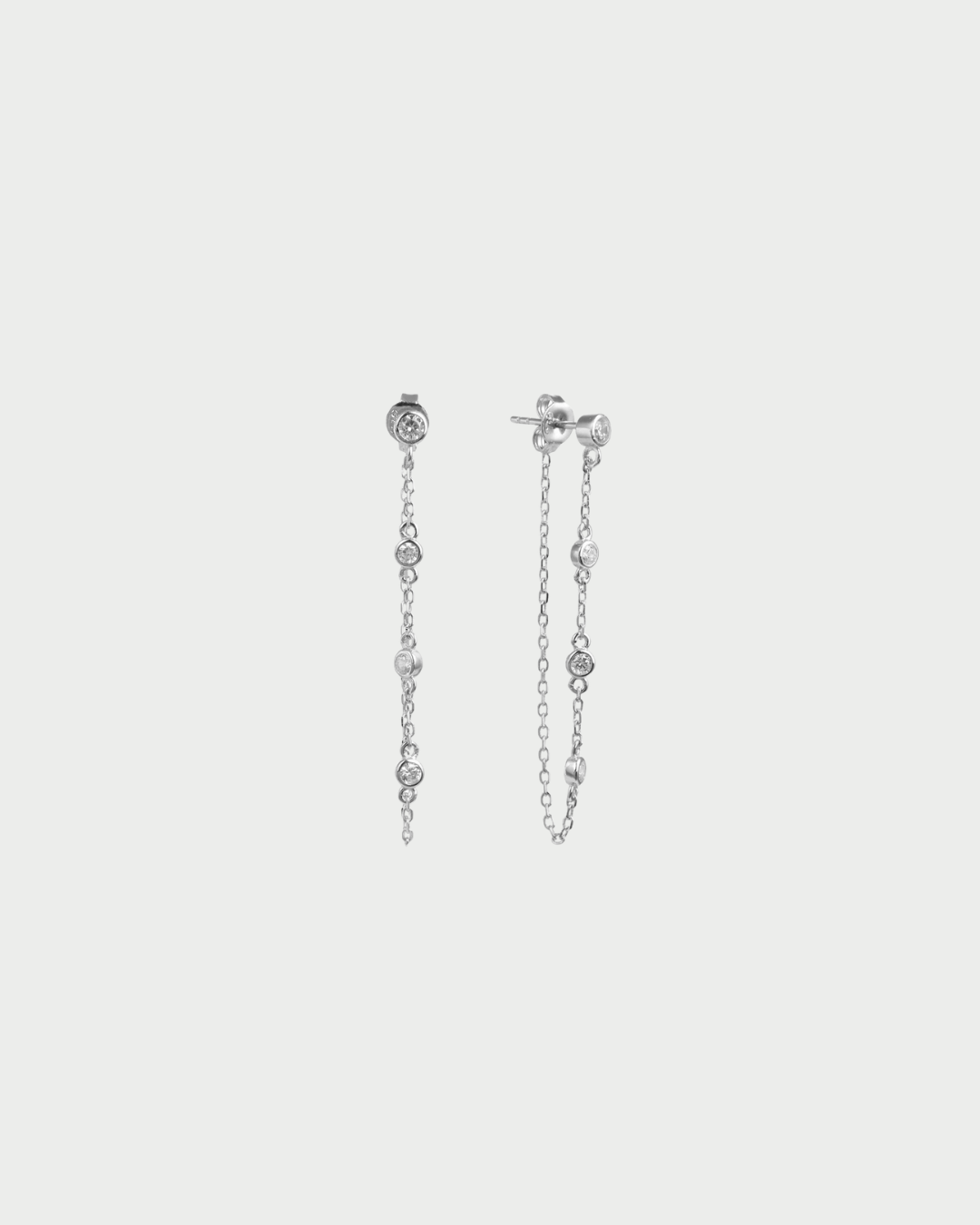 Boucles d'oreilles pur Intemporel - BLANC