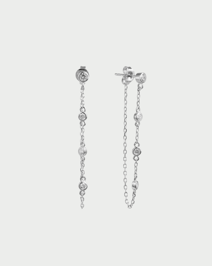 Boucles d'oreilles pur Intemporel - BLANC
