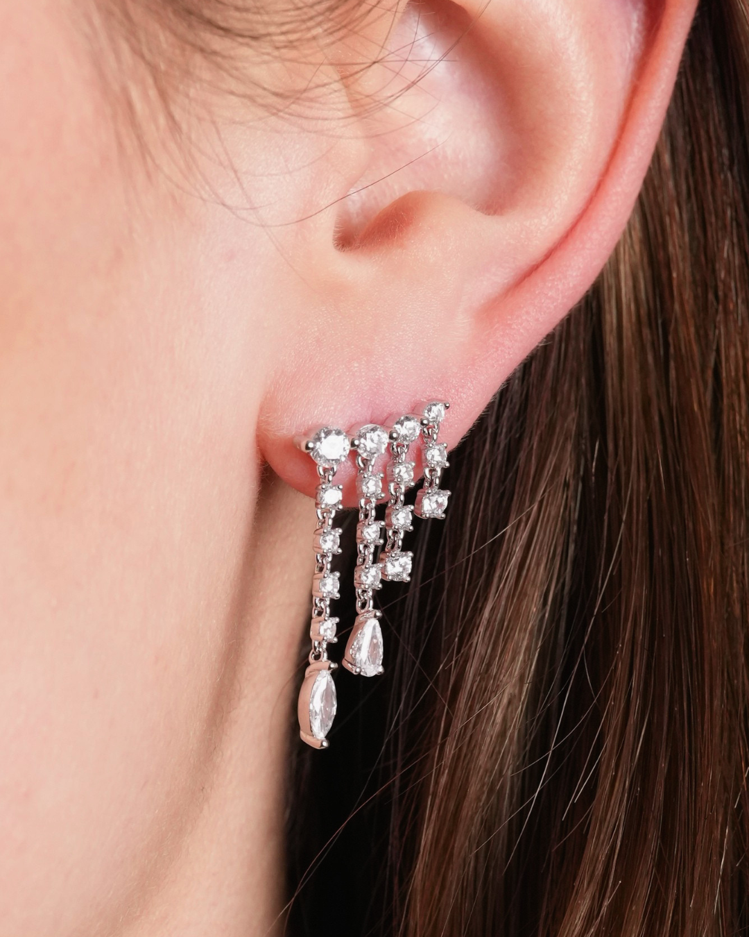 Éclat River Earrings - WHITE 