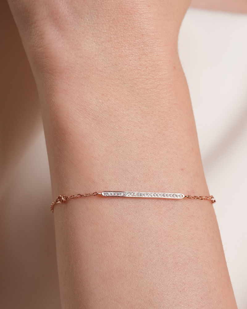 Bracelet barrette Intemporel - ROSE