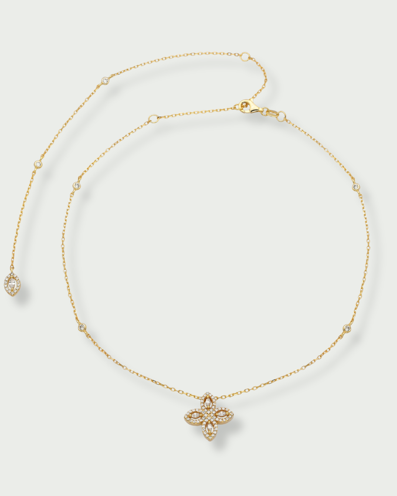 Choker dos nu Fleur de vie - DORÉ