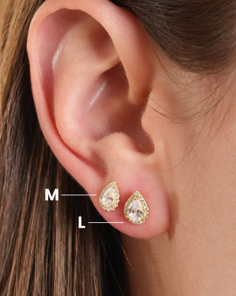 Puces M Infini Poire - BLANC